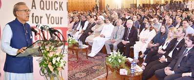 President Dr. Arif Alvi Addressing
