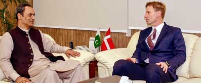 Zubair Gilani meeting with Ambassador of Denmark