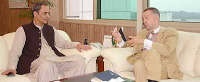 Zubair Gilani meeting with German Ambassador