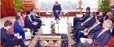 PM Imran Khan meeting with Chairman-SB, Huawei