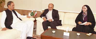 Zubair Gilani meeting with Iranian Ambassador