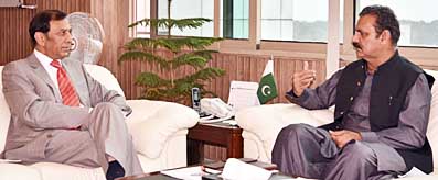 Atif R Bokhari, meeting with Chairman, CPEC Authority
