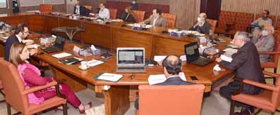 Advisor chairing 3rd Progress Review Meeting on PRMI
