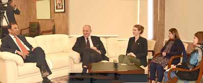 Atif Bokhari meeting with Dy. British High Commissioner