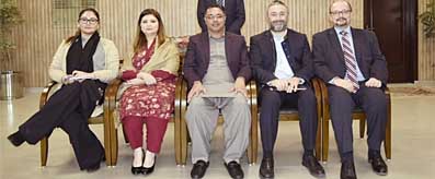 M Azfar Ahsan with Country Head of WB