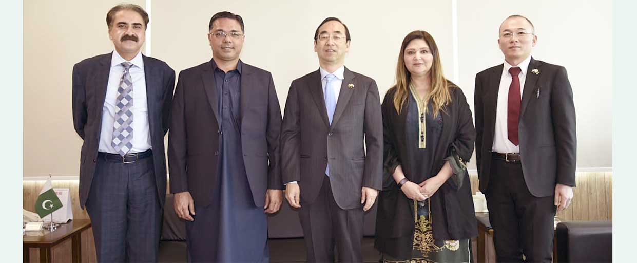 M Azfar Ahsan with Japanese Ambassador in Pakistan