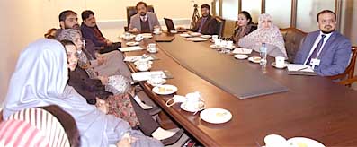 Mr. Mukarram Jah Ansari briefing the MCMC participants