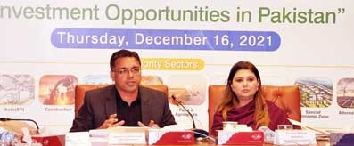 M Azfar Ahsan addressing Pak-US Investment Webinar