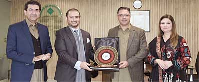 M Azfar Ahsan with President, PTCL