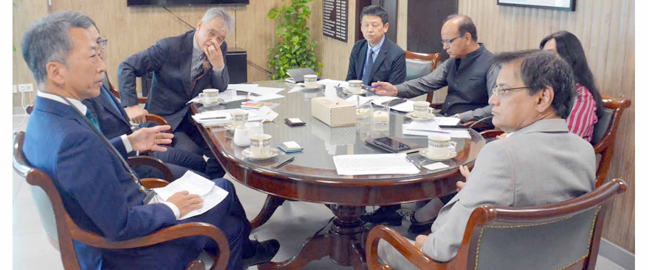 Dr. Sohail Rajput meeting with the distinguished delegation of JICA